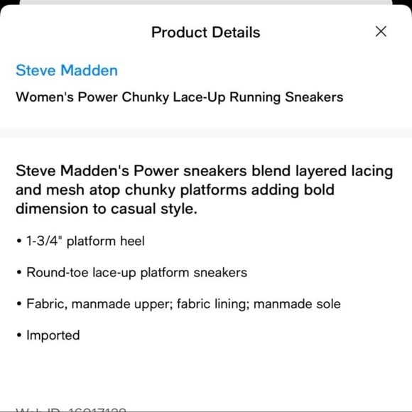 NWB Steve Madden women’s power chunky lace up running sneakers size 7 - Picture 15 of 15